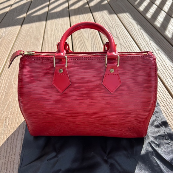Louis Vuitton Red Epi Speedy 25 - Picture 2 of 6